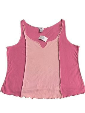 Rue21 Two-Tone dark and light pink Tank Top